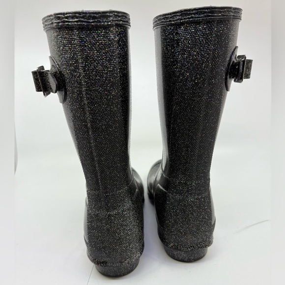 Like new black glitter Hunter Woman/Big Girl (starcloud) size 5 - Picture 5 of 8